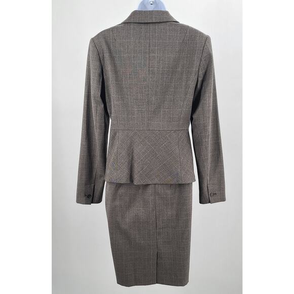 Ann Taylor women's plaid skirt suit skirt 4P Academia Dog Show suit Classic - Picture 2 of 10